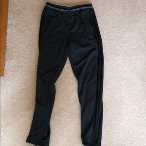 Kids medium gray adidas track pants